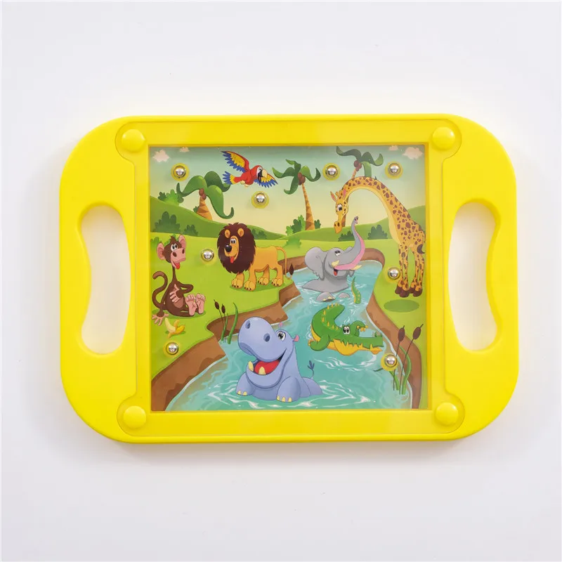 Детская головоломка Монтессори лабиринт игра для баланса Детские Обучающие