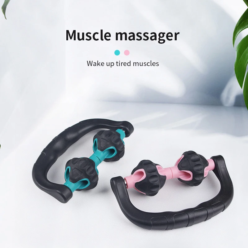 

Handheld D Type massager roller for Leg Abdomen Neck Buttock Pain Relief Anti Cellulite Face Lift roller
