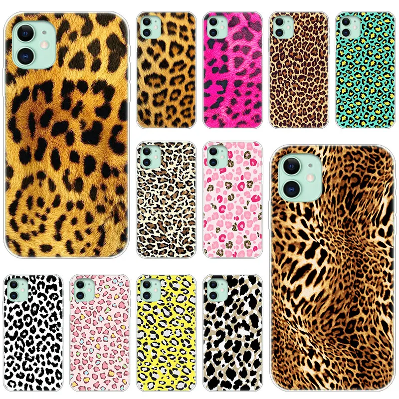 Горячий сексуальный леопардовый принт пантера Мягкий силиконовый чехол для Apple