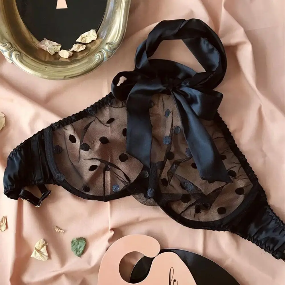 Сексуальный женский кружевной комплект нижнего белья модные однотонные