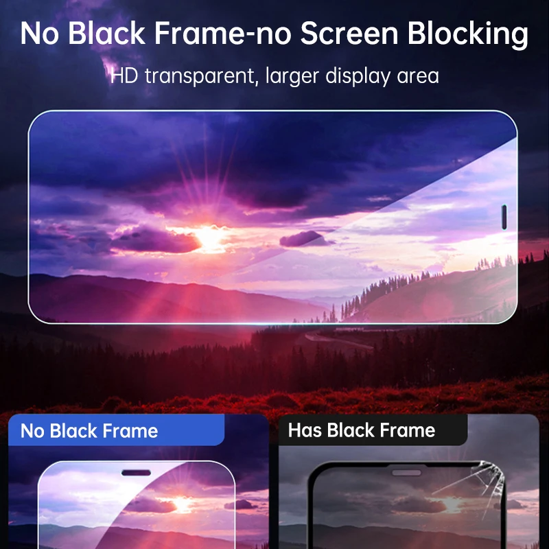 

4Pcs Full Cover Tempered Glass For iPhone 11 Pro X XR XS MAX 12 Pro Max Mini Screen Protector For iPhone 6 7 8 Plus Glass film
