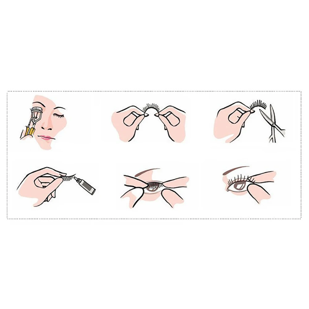 Длинные толстые накладные ресницы костюм косплей 3d норковые наращивание ресниц