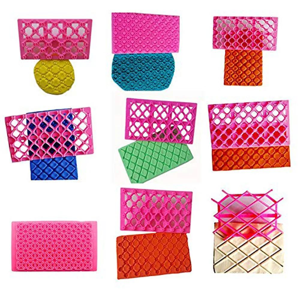 9 шт./упак. торт помадки тиснение Плесень Кружева цветок печенья набор устройство