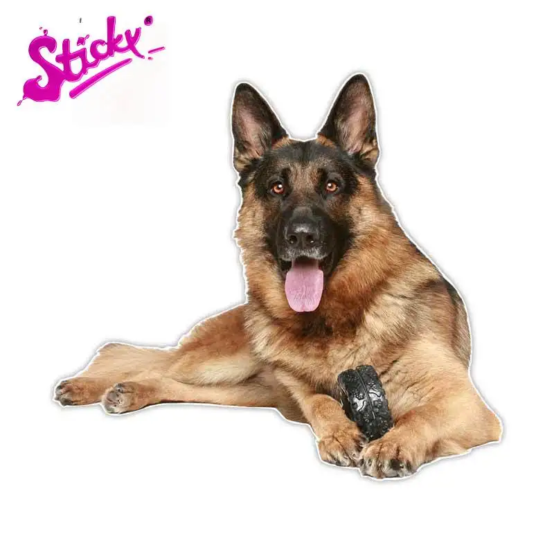 

STICKY 3D Belgian Shepherd Malinois Police Rescue Guard Dog Graphics Funny Car Sticker Decal Bumper Wall Laptop Decals