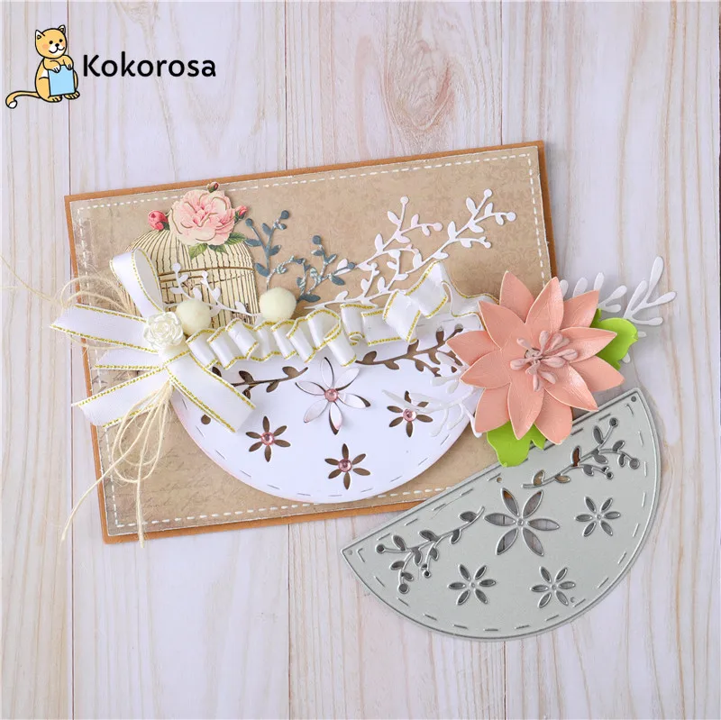Металлические Вырубные штампы Kokorosa полукруглая складка для изготовления