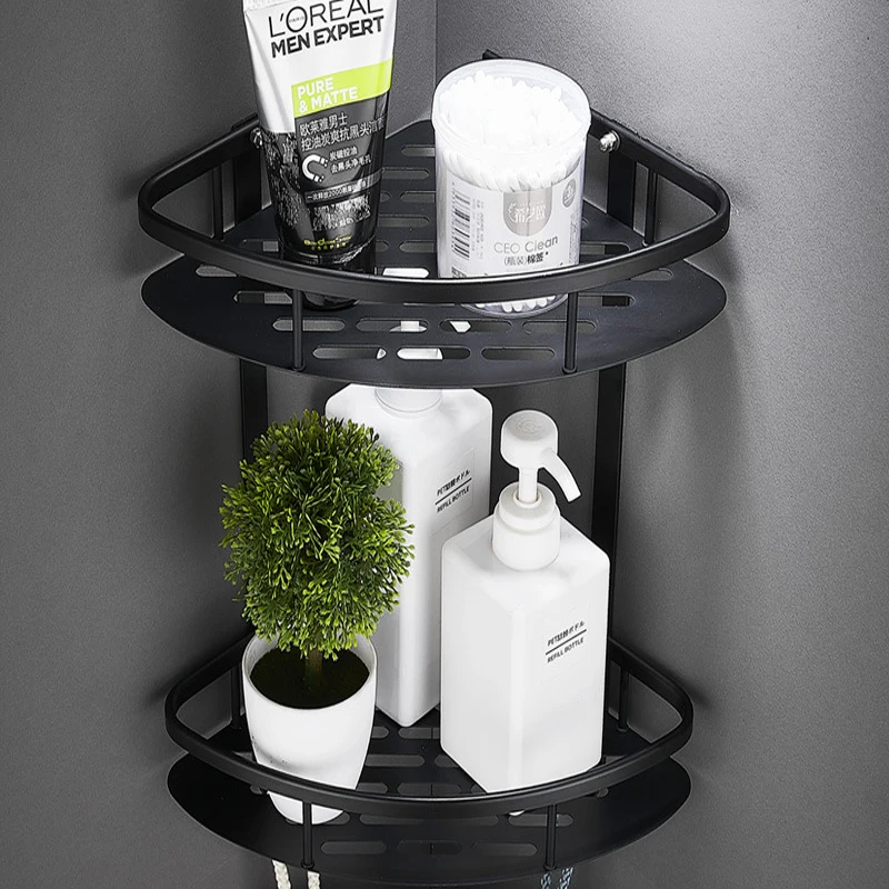 Набор аксессуаров для ванной Leyden алюминиевая матовая черная вешалка полотенец