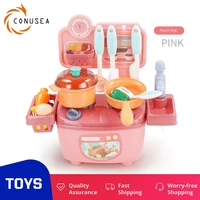 girl kitchen toys set childrens pretend play toy for girls with cooking stove pan pot food vegetables educational toys for kids