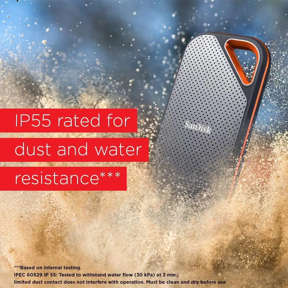 sandisk mobile hard drive 2t 1tb 500g extreme pro portable external ssd up to 1050mbs usb c usb 3 1 for laptop camera or server free global shipping