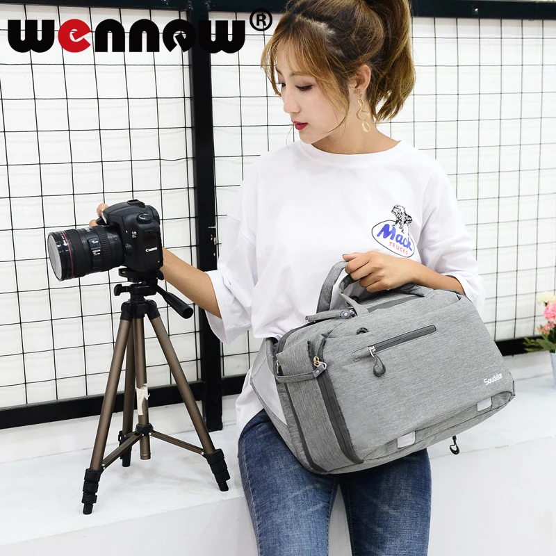 Big Camera Bag Lens DSLR Case with Tripod Holder for Nikon D5600 D5500 D5300 D5200 D5100 D3500 D3400 D3300 D3200 D3100 | Электроника