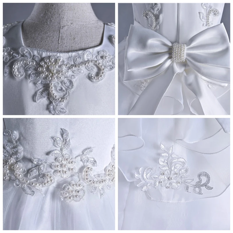 Kids Flower Dress For Girl Lace Princess Dresses Elegant Children Prom Long Gowns Teen Girls Party Evening Bridesmaid Frocks | Детская