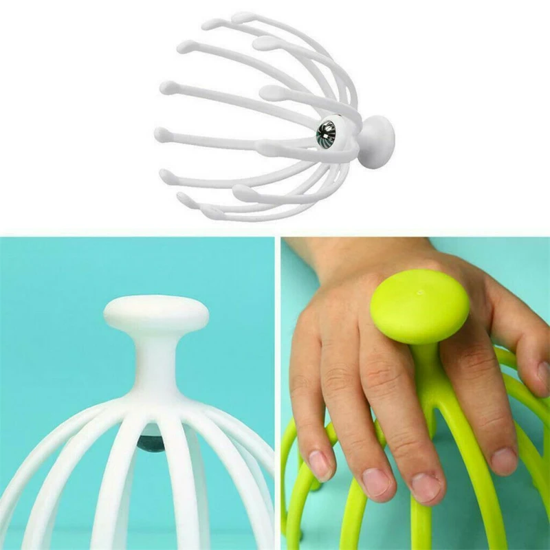 1pcs Claw Massager Octopus Head Scalp Neck Equipment Stress Release Relax Massage Tens Pain Relief Head Health Care Wholesale