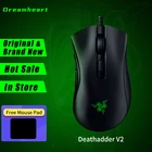 Оригинальная новая Проводная игровая мышь DeathAdder V2 20000 DPI, Спортивная компьютерная мышь с RGB-подсветкой и кабелем, компьютерная мышь для макросъемки CF, игровая мышь для razer