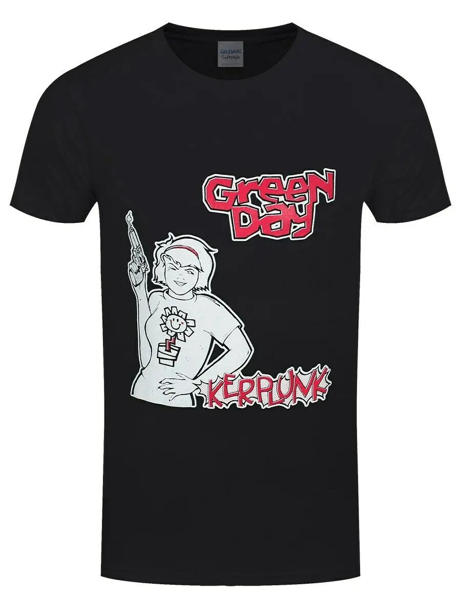 Зеленая Мужская футболка Kerplunk черная модная мужская футболка|Мужские футболки| |