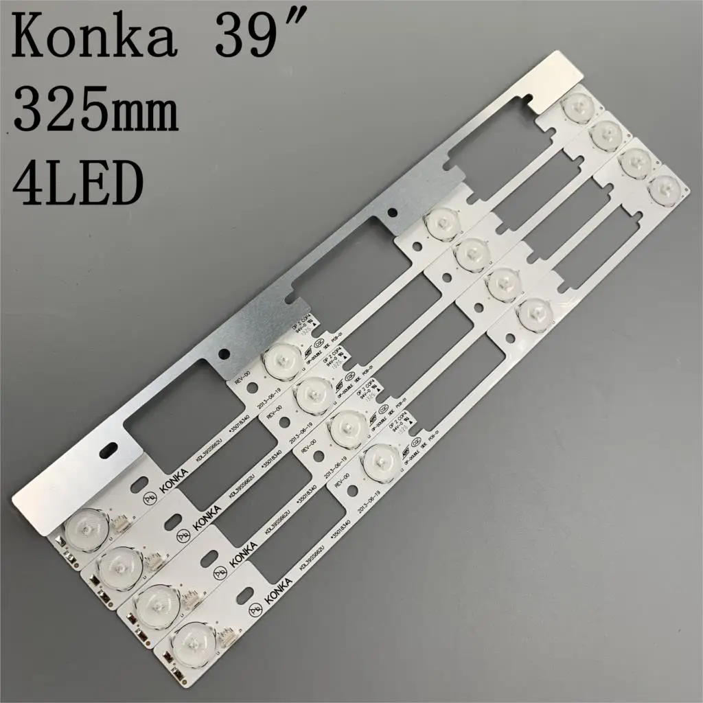 20 Pieces 4 LEDs* 6V LED backlight bar for Konka 39 inches TV KDL39SS662U 35018339 Konka 40 inches KDL40SS662U 35019864 327mm