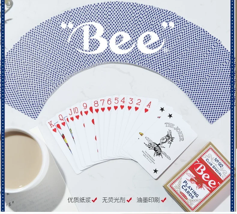 Пчела игральные карты USPCC Bee Палуба покер размер волшебные игры Волшебные трюки
