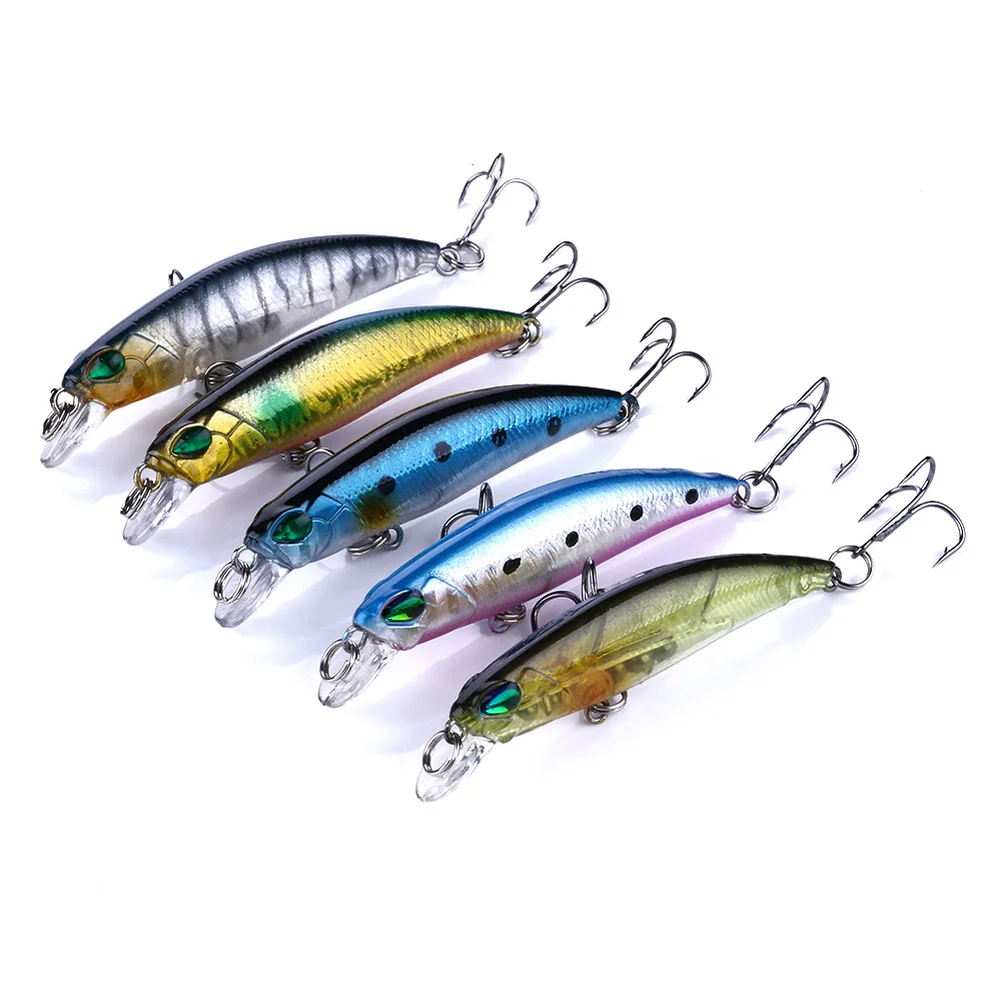 

Fishing Lures Minnow 70mm 4.0g With 5 Color Wobblers For Pike Artificial Plastic Hard Bait Trout Lures For Fishing Tackle Carp