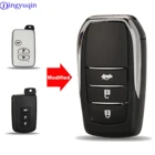 jingyuqin Модифицированный 3 кнопки ключа автомобиля Обложка Дело Shell для Toyota Chr Chr Land Cruiser 200 Avensis Auris Corolla Smart Key