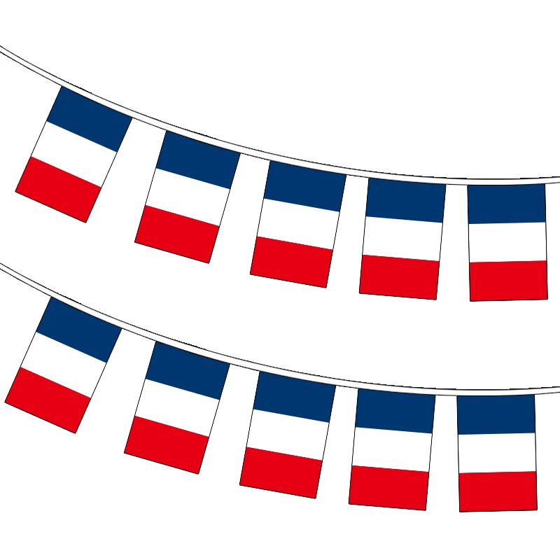 xvggdg   20pcs/set    France bunting flags Pennant String Banner Buntings Festival Party Holiday