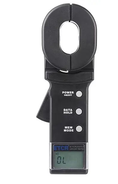 

ETCR2000A Digital Clamp On Ground Earth Resistance Tester lightning protection grounding measurement 0-200ohm