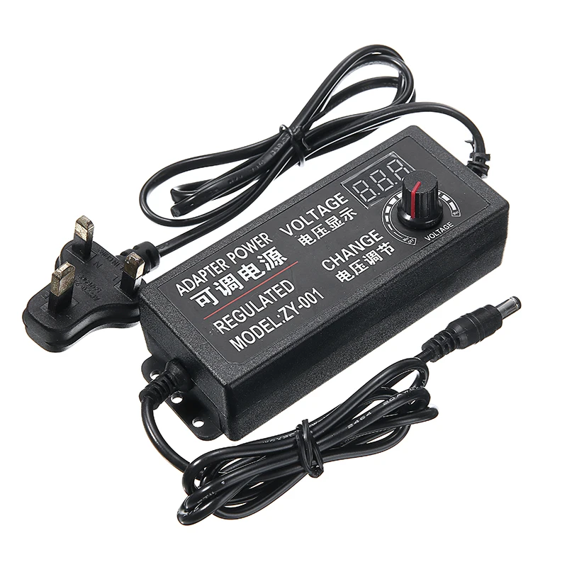 Регулируемый адаптер питания с вилкой европейского стандарта 3 12 В/9 24 В