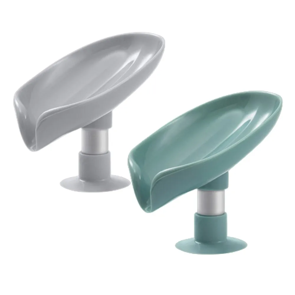 

Leaf Shape Soap Box Drain Soap Holder Box Bathroom Shower Soap Holder sponge Storage Plate Tray Bathroom Supplies Bathroom Gadge