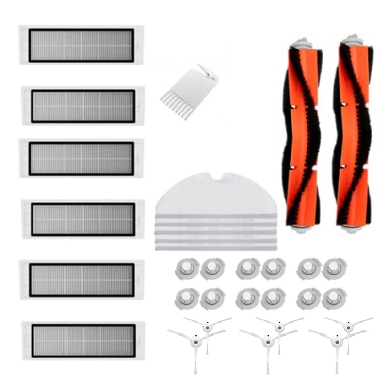 

Promotion!for Xiaomi Roborock S50 S51 S55 S6 Accessories Xiaomi Vacuum Cleaner Parts HEPA Filter Mop Cloths Main Brush Side Brus