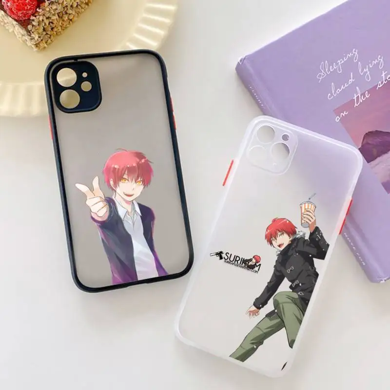 

Karma Akabane Assasination Classroom Phone Case matte transparent For iphone 7 8 11 12 13 plus mini x xs xr pro max cover
