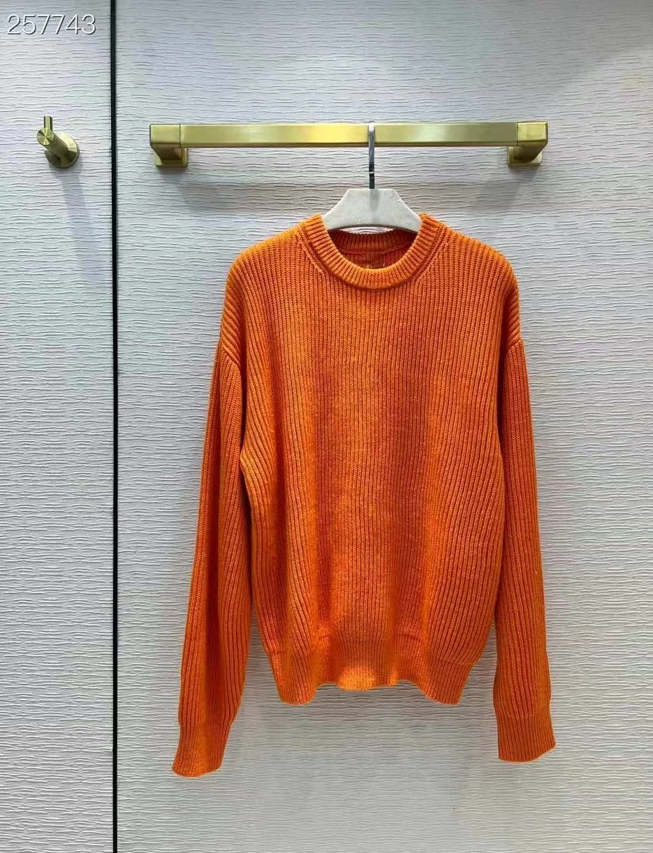 

High Quality Runway Design Wool Sweater Women 2022 Spring Solid Knitted Pullover Femme Ho Sale Sweater
