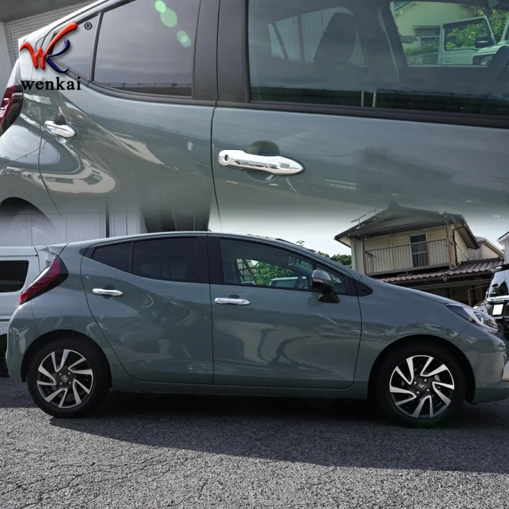 Car Accessories Styling For Toyota Aqua 2021 2022 Door Handle Cover Cap Sticker 1