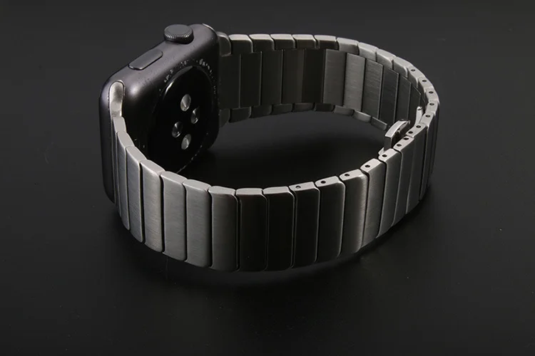 Роскошный браслет из нержавеющей стали для apple watch, 44 мм, серия 5, 4, 2, iwatch, ремешок из нержавеющей стали, 42 мм, с адаптерами
