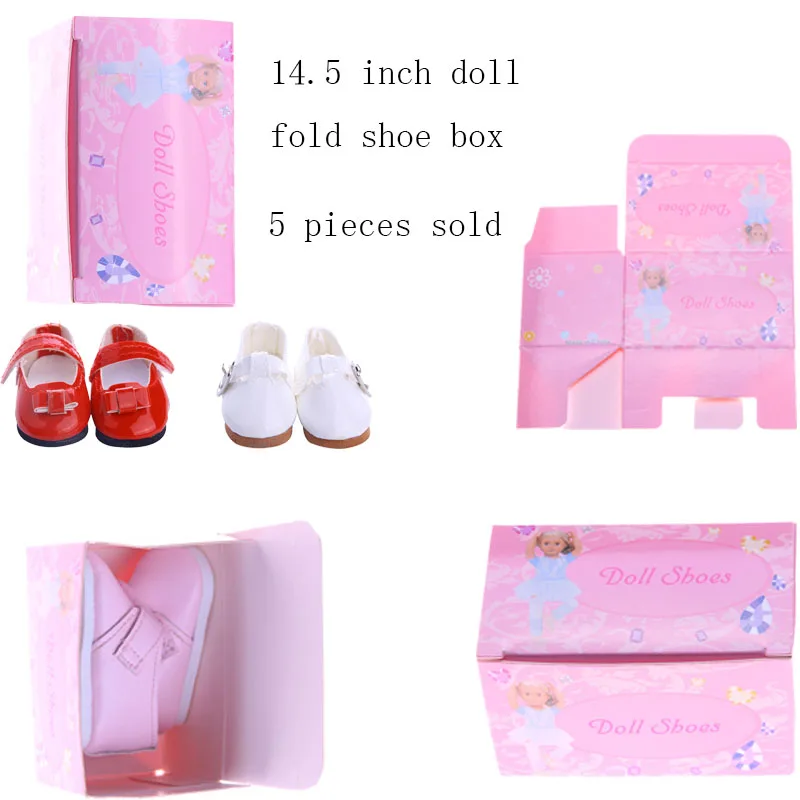 Аксессуары для куклы ботинка коробки держать легко складывается подходит 14 5