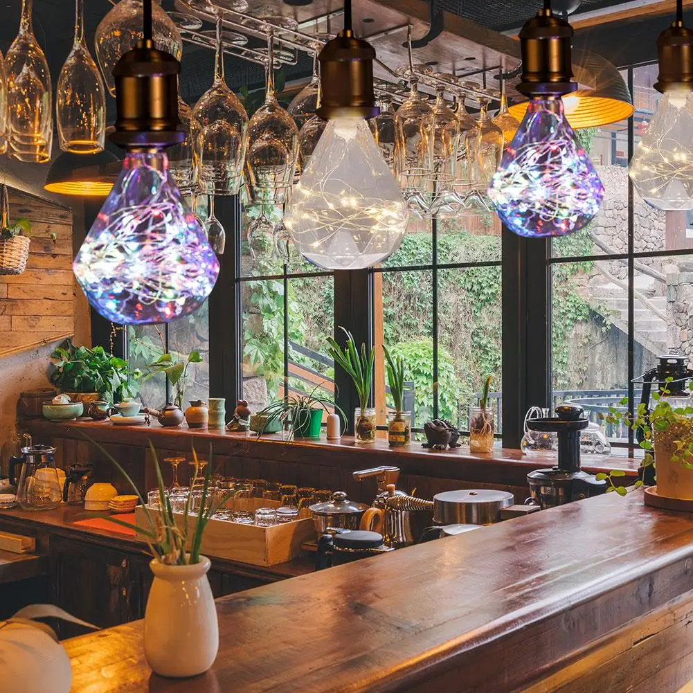 Креативный светодиодный светильник с медной лампой винтажный декоративный