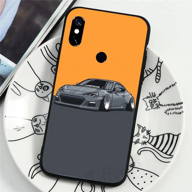 

sports car jdm drift Phone Case For Xiaomi Redmi 4x 5 plus 6A 7 7A 8 mi8 8lite 9 note 4 5 7 8 pro