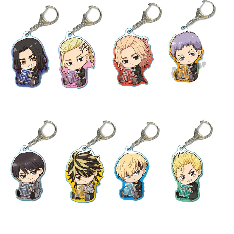 

Tokyo Revengers Keychain Hot Anime Figure Atsushi Chibi Manjiro Ken Takemichi Hinata Pendant Keyring Jewelry