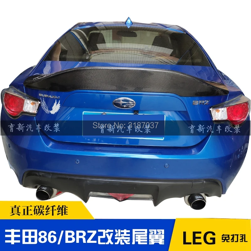 Задняя Крышка багажника для Toyota GT86 2012-2015 Subaru BRZ углеродное волокно задний спойлер
