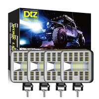 dxz 4pcs 12v 24v 87w car led work light bar 4x4 offroad headlight 29smd spotlights for suv atv motorcycle truck auto bulbs