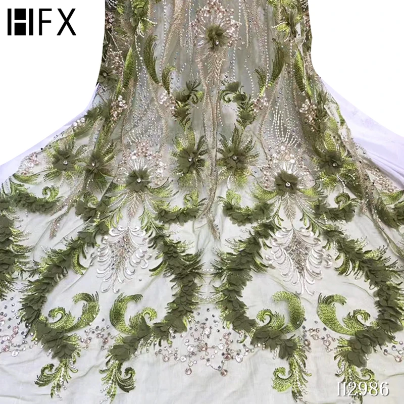 Французское цветочное кружево 3D для вечернего платья кружевная Тюлевая ткань с