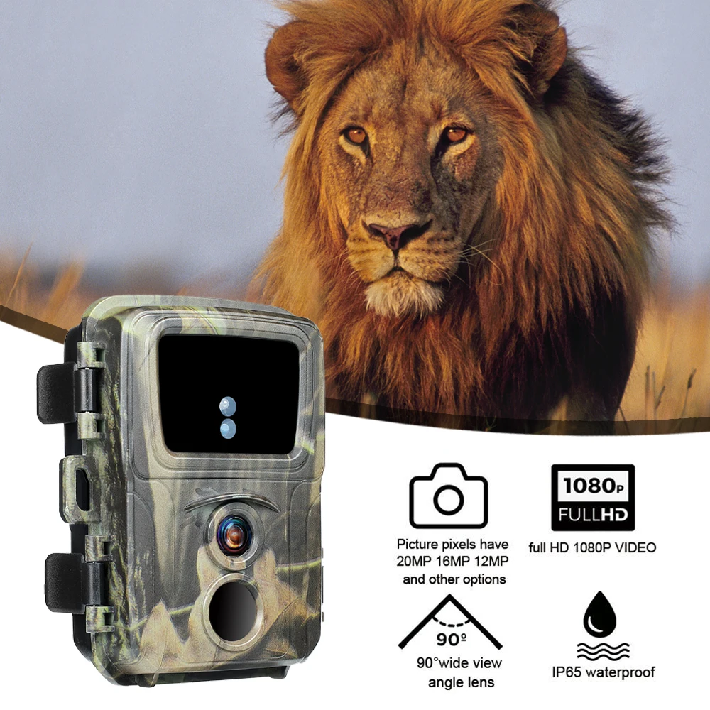 

1pc Trail Hunting Camera 20MP 1080P Wildlife Forest Animal Waterproof Camera Hunter Cam Mini600 Photo Trap Surveillance Tracking