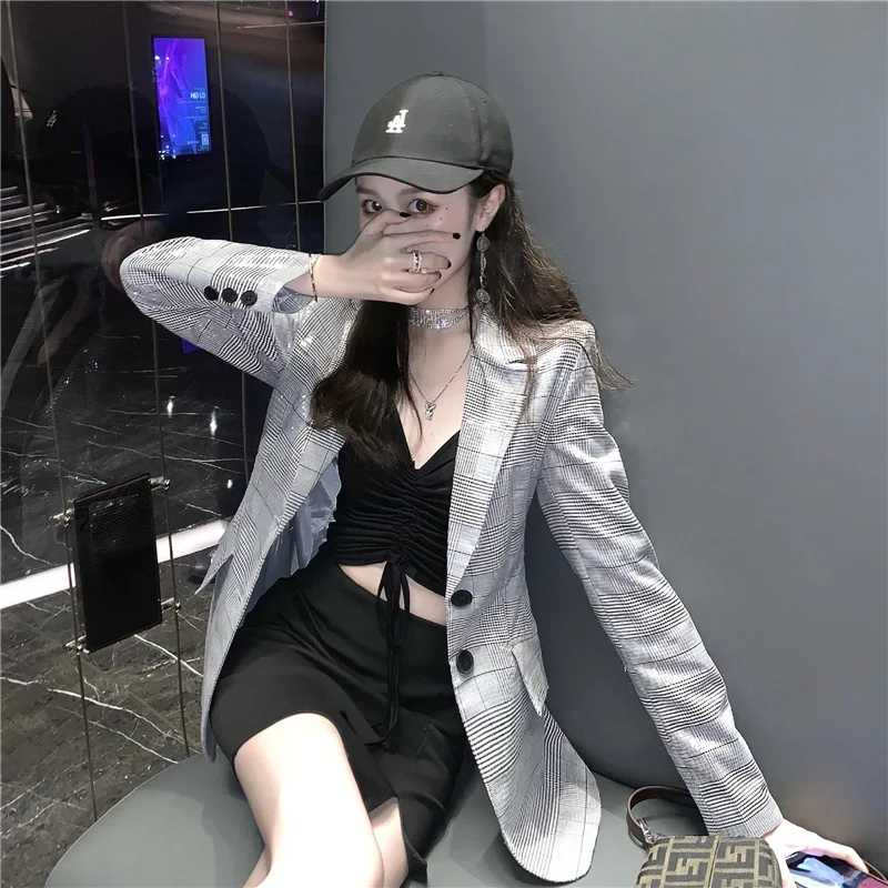 

Real Shot Cost-Effective out of the Street Fan Er PVC Paillette Suit outside