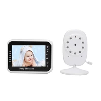 wireless baby monitor 2 way camera colors night vision audio 3 5 inch high resolution screen music crying warning device