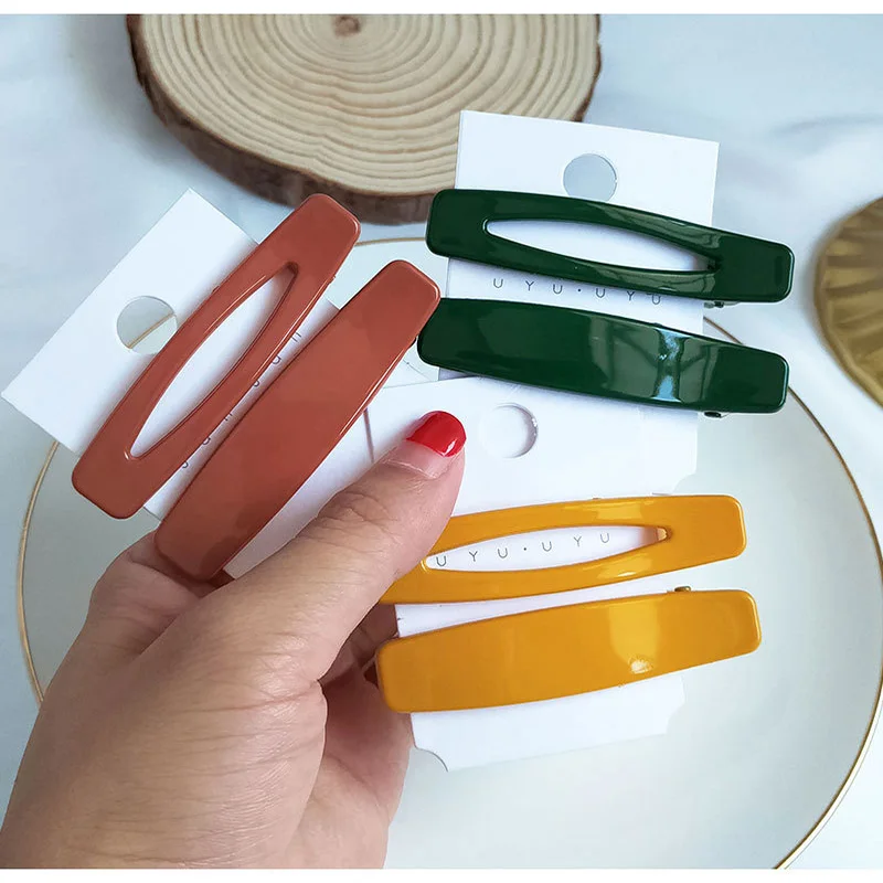 

2PC INS Style Barrettes Duck Mouth Barrettes Hair Bang Barrettes Morandi Color Barrettes Womens Hair Accessories Girls Barrettes