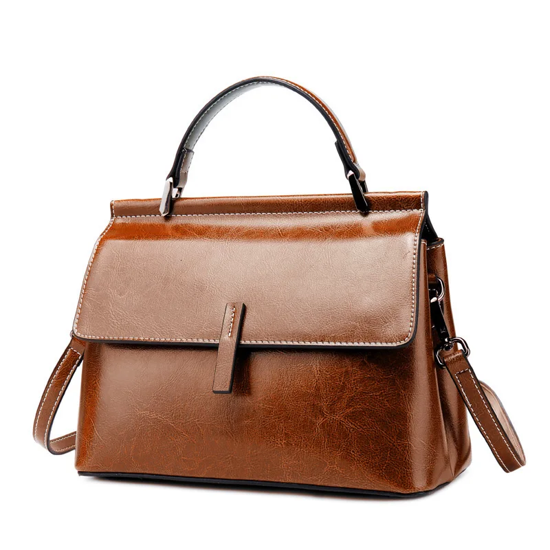 

Kajie Real Genuine Leather Luxury Handbags High Quality Women Designer Hand Bags Shoulder Bag Female Pochette Tote Sac A Main