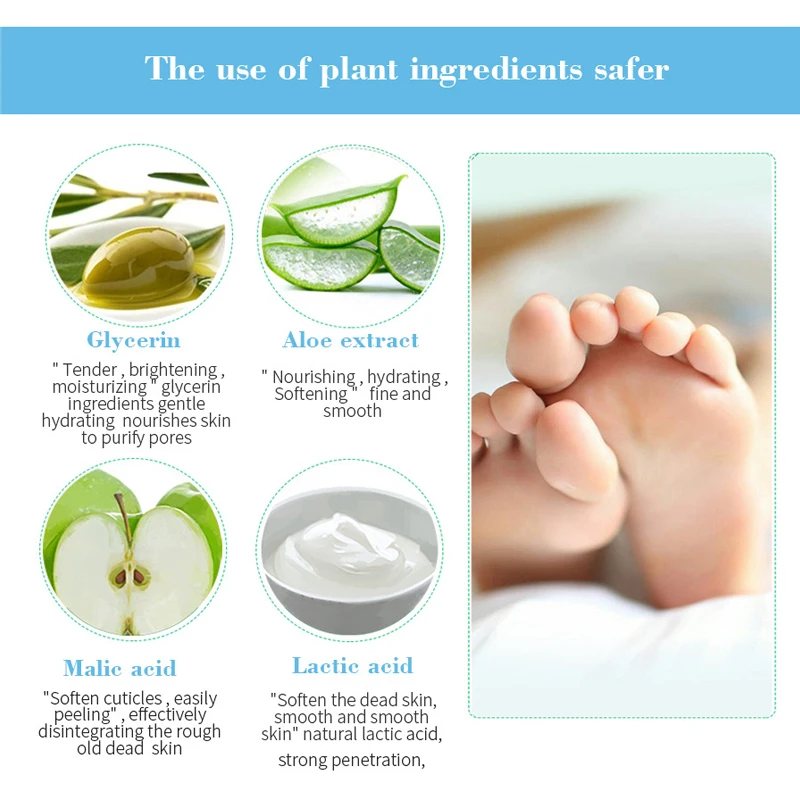 1 Pair Olive Feet Exfoliating Foot Mask Skin Care Remove Dead Whitening Smooth Pedicure Socks Beauty for Unisex |