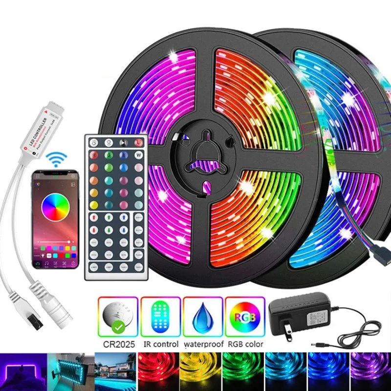 

Светодиодная ленсветильник 5/10/20 м, USB, Bluetooth, RGB 5050, 5 В