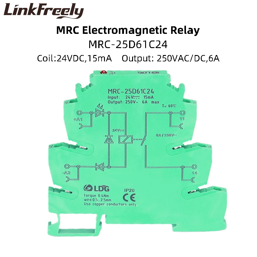 MRC-25D61C24 10 шт. 24 В постоянного тока катушка 1 без промежуточного электромагнитного