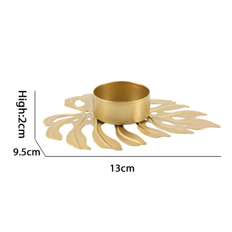 

Home Office Candle Holder Desktop Decoration New Creative Turtle Leaf Candlelit Wedding Bar Party Home Decor Candlestick