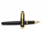 Elite фонтан чернилами, золото, стрелка металлический зажим для Сталь полированный бочонок, средний наконечник, Baoer 388 подпись в офисе школьников A6298