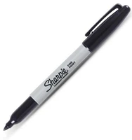 1 pcs sharpie fine point round toe black ink permanent marker for paper plastic metal glass for office industrial paint writing