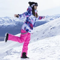 womens ski jacket snowboard trousers winter outdoor windproof waterproof warm snow jacket female high quality snowboard pants