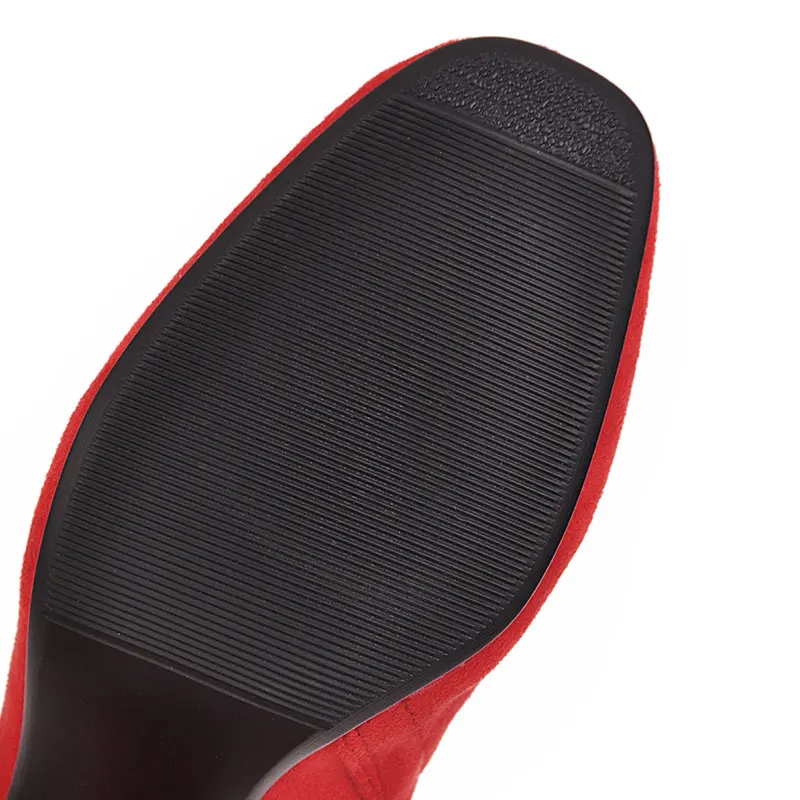 Sgesvier 2019 winter new thick heel shoes women's ankle boots high-heeled female bowtie Martin Women's G735 | Обувь